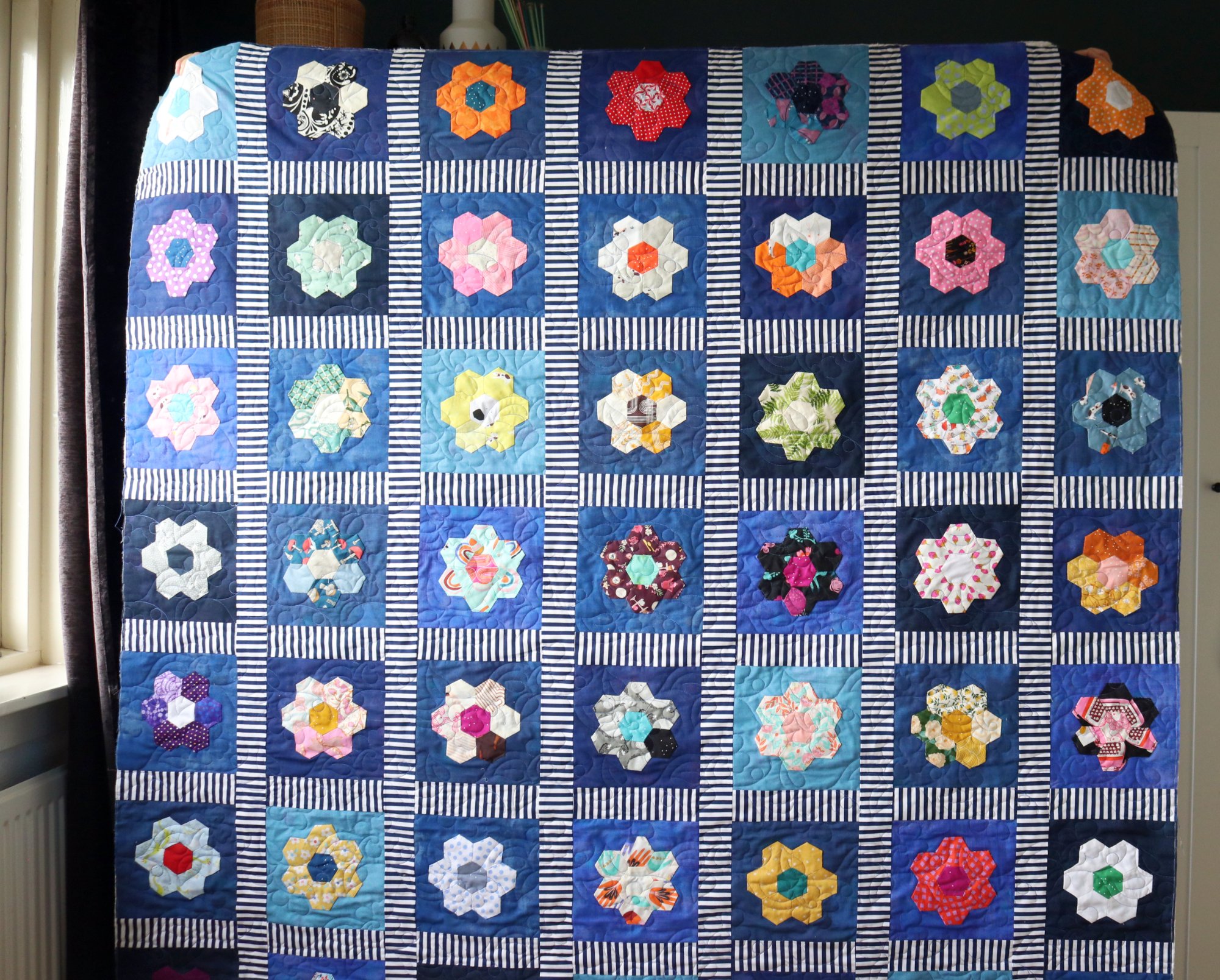 かねごん様todayful✨Embroidery Patchwork in the Quilting Studio, no. 52 — Stitched in Color